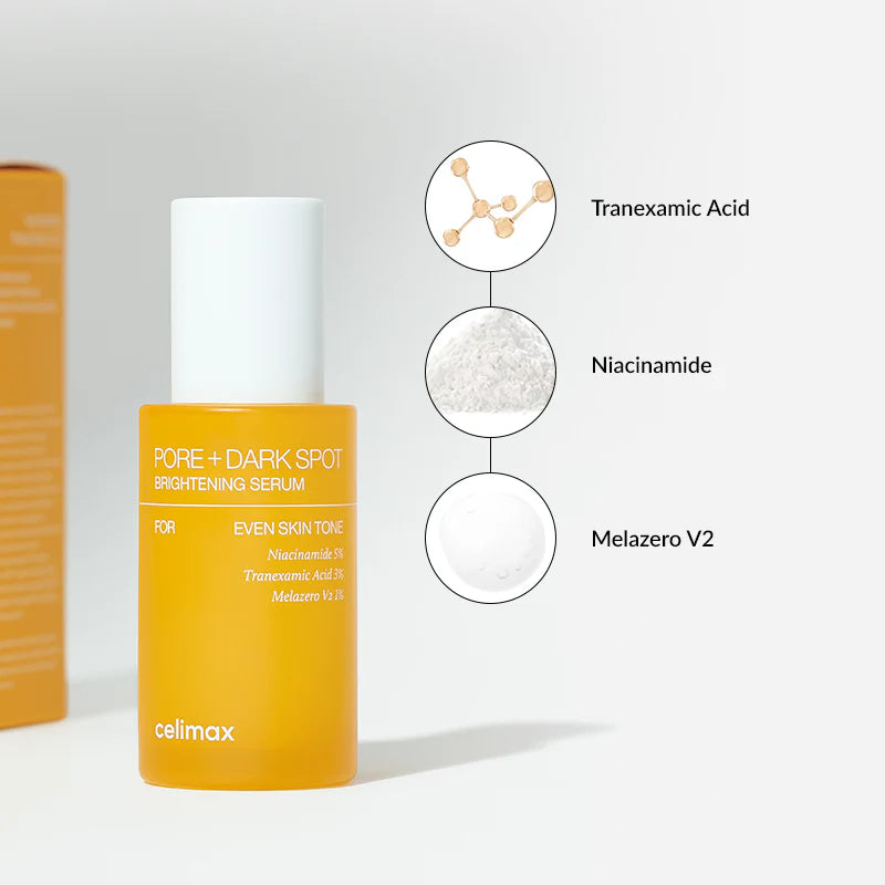 Celimax - Sérum éclaircissant pores et taches brunes, 30 ml