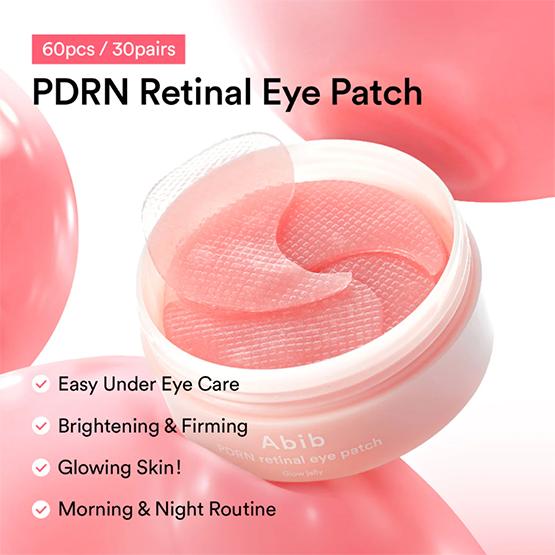 ABIB - PDRN Patchs oculaires rétiniens Glow Jelly, 60 unités