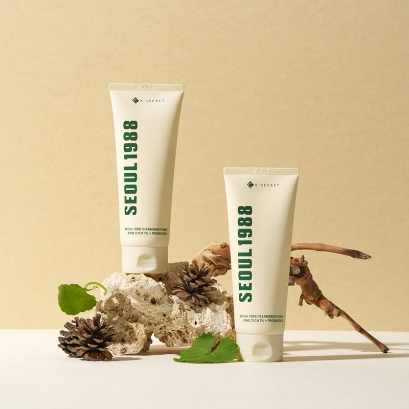 K-SECRET - SEOUL 1988 Mousse Nettoyante : Cica de Pin 1 % + Probiotiques, 150 ml