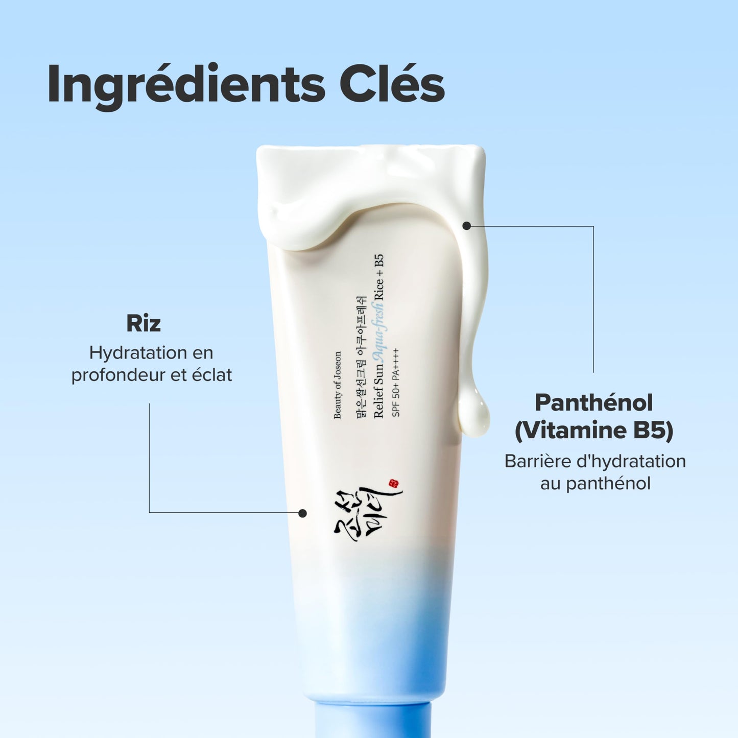 Beauty of Joseon - Crème Solaire Aqua-Fresh Riz + B5 SPF50+ PA++++, 50ml