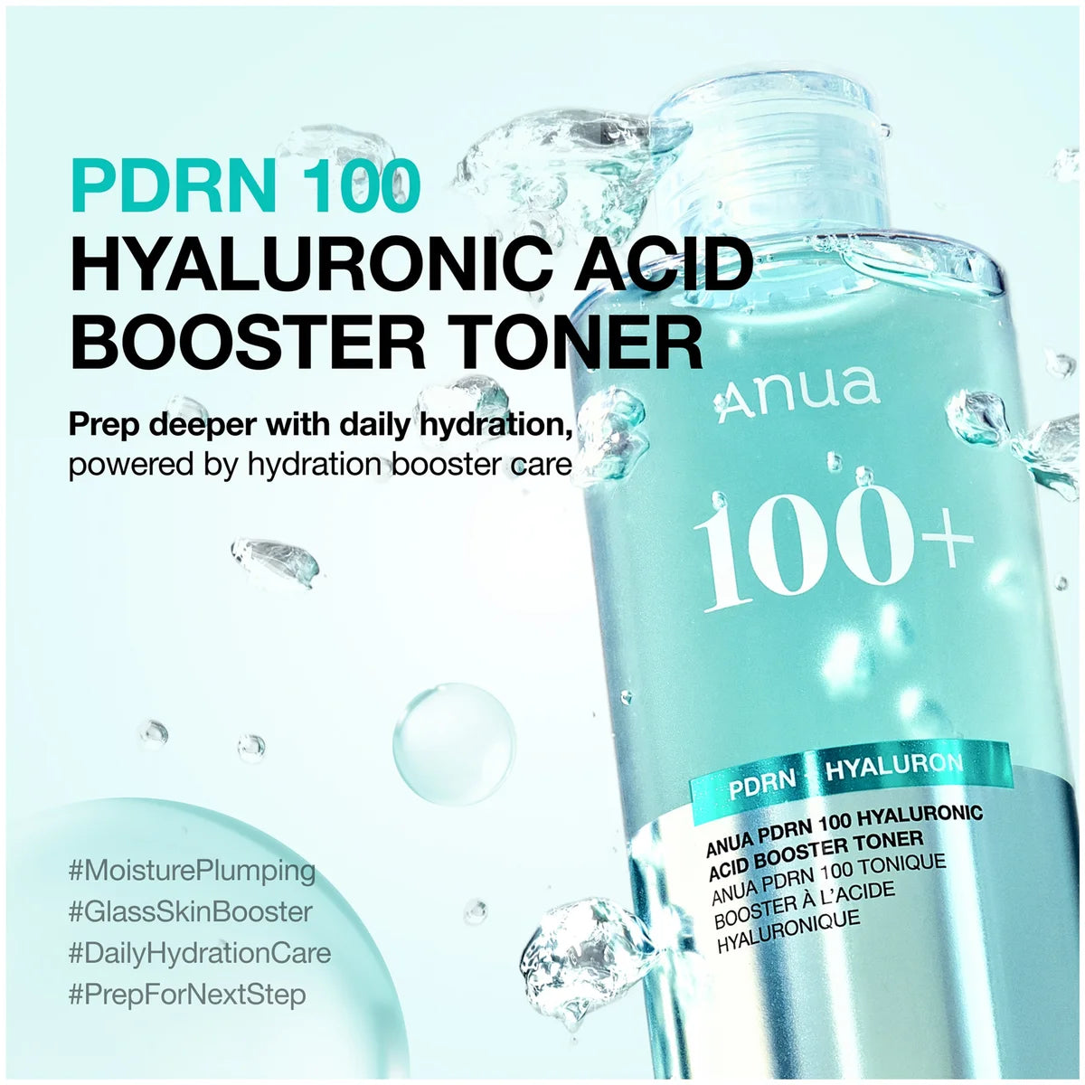 Anua - PDRN 100 Hyaluronic Acid Booster Toner, 250ml