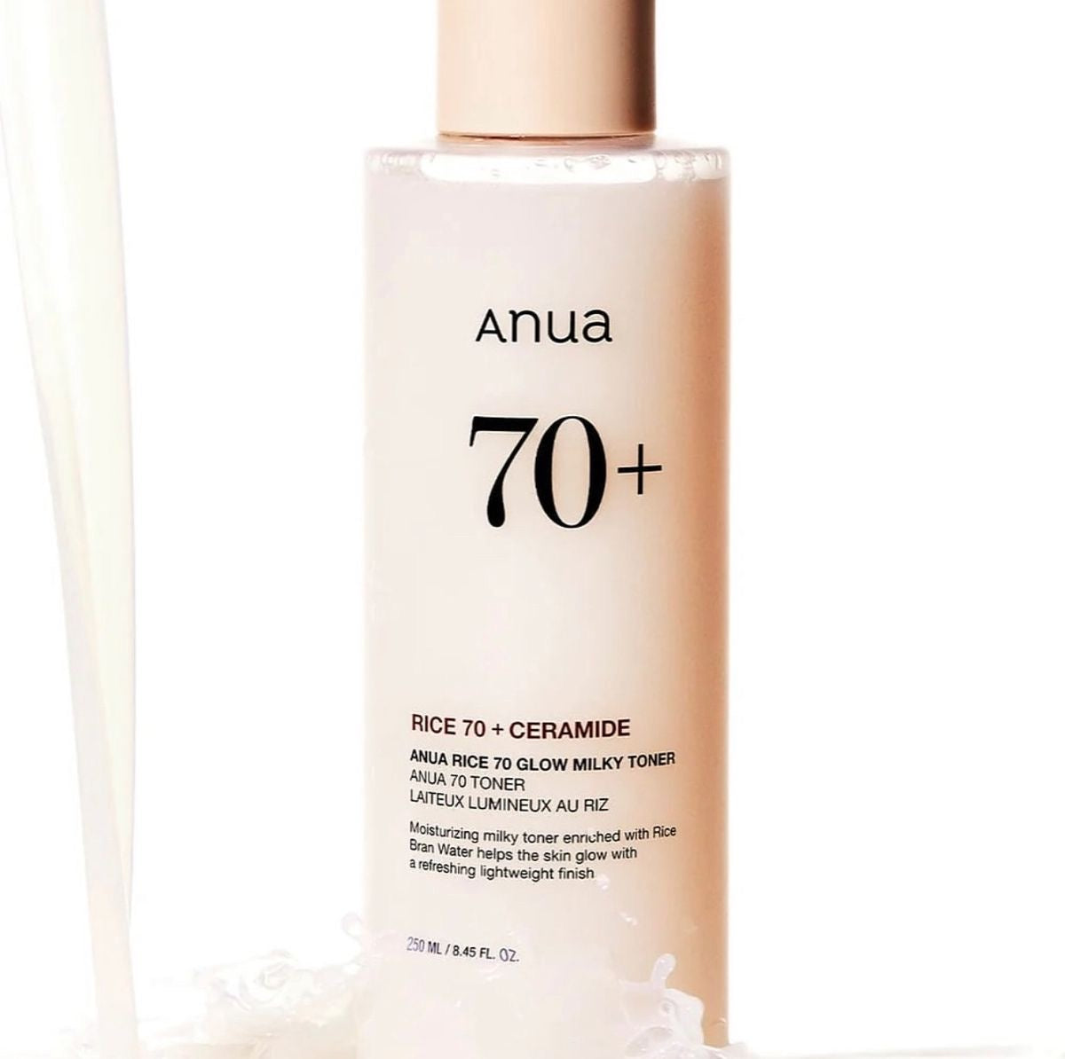 ANUA – Lotion tonique lactée Rice 70 Glow – 250 ml