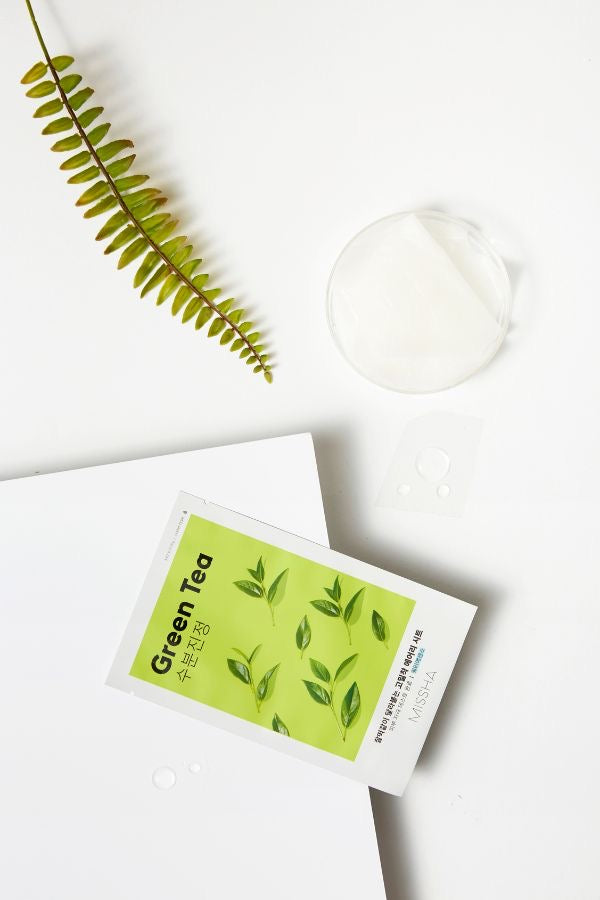 MISSHA – Masque en tissu léger – Thé vert, 19 g