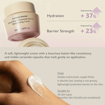 Haruharu Wonder – Black Rice 5 Ceramide Barrier Moisturizing Cream 50ml