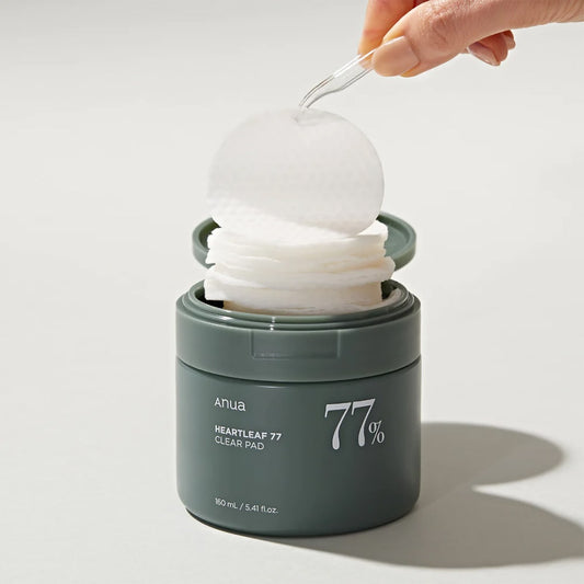 Anua – Disques toniques transparents Heartleaf 77 % – 160 ml