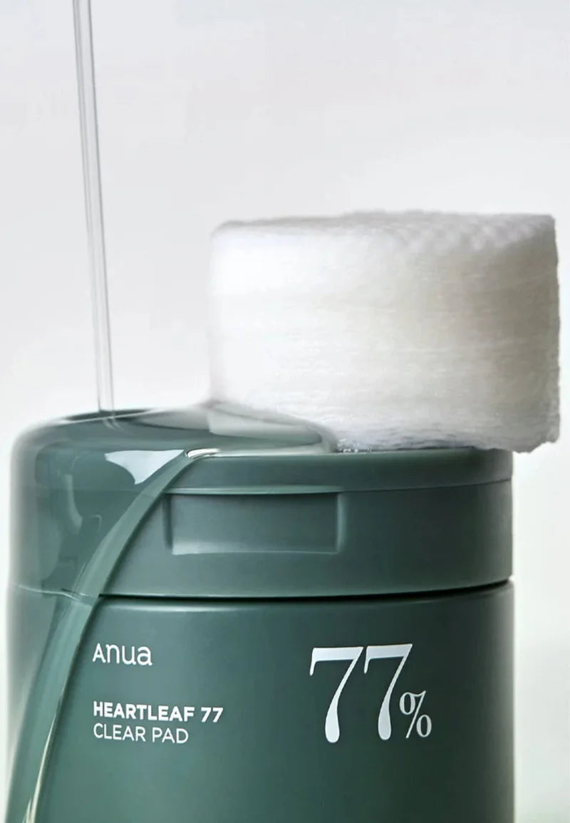 Anua – Disques toniques transparents Heartleaf 77 % – 160 ml