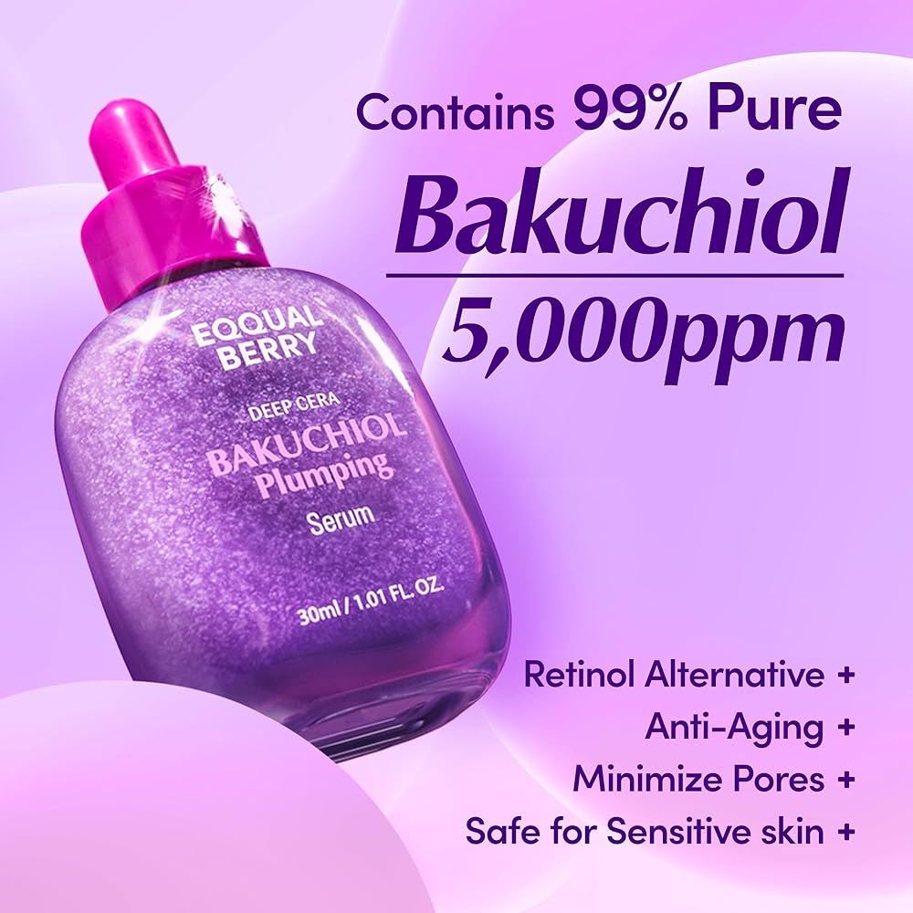 Sérum repulpant Eqqualberry – Bakuchiol, 30 ml