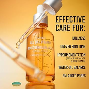 Jumiso – Sérum visage vitaminé éclaircissant et équilibrant toute la journée, 30 ml