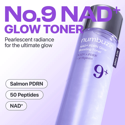 Numbuzin – Lotion tonique éclat n°9 + NAD + PDRN – 150 ml
