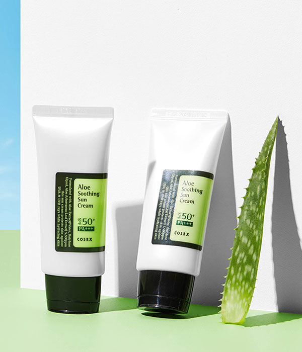 COSRX – Crème solaire apaisante à l'aloe vera SPF50 PA+++, 50 ml