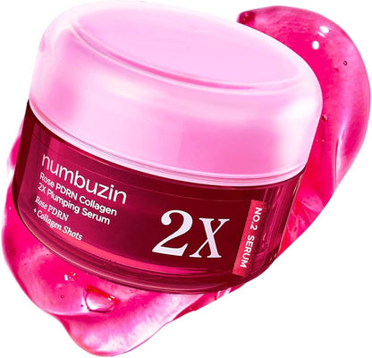 Numbuzin - Sérum repulpant au collagène et à la rose PDRN 2X n° 2 - 30 ml