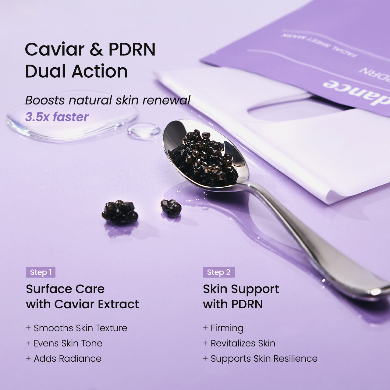 BIODANCE- Rejuvenating Caviar PDRN Real Deep Face Mask, 1pcs