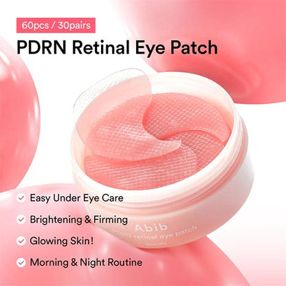 ABIB - PDRN Patchs oculaires rétiniens Glow Jelly, 60 unités