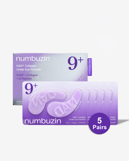 Numbuzin - Patchs oculaires NAD+ n° 9, 5 paires
