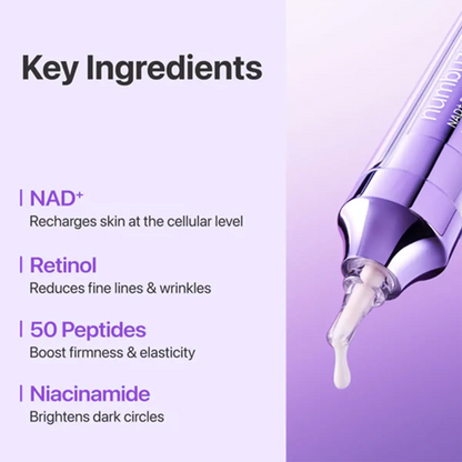 Numbuzin – No.9 NAD+ Rétinol Volumetox Crème Contour des Yeux – 10ml