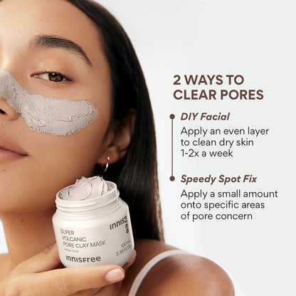 Innisfree - Masque à l'argile Super Volcanic pour les pores, 100 ml