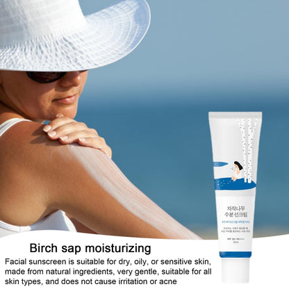 Round Lab - Crème Solaire Hydratante à la Sève de Bouleau SPF50+ PA++++ - 50 ml