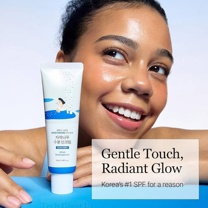 Round Lab - Crème Solaire Hydratante à la Sève de Bouleau SPF50+ PA++++ - 50 ml