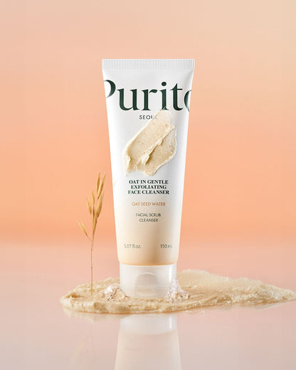 PURITO - Nettoyant exfoliant doux pour le visage à l'avoine, 150ml