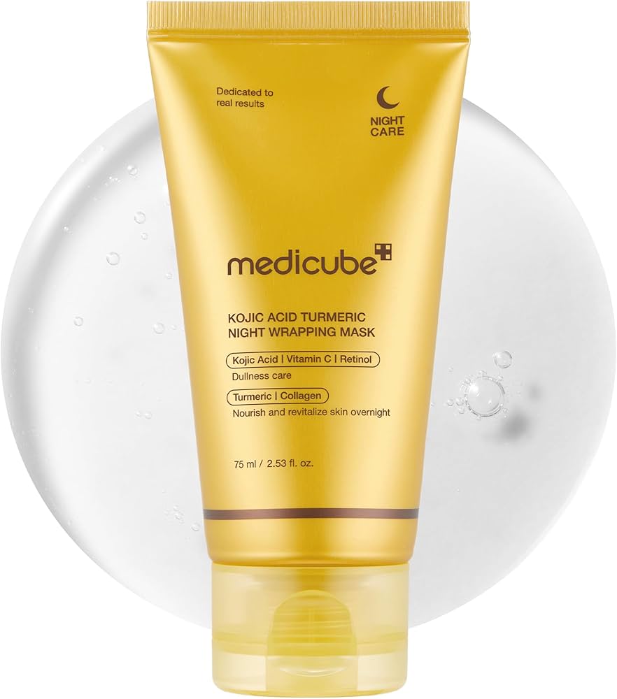 MEDICUBE - Kojic Acid Turmeric Night Wrapping Mask, 75ml