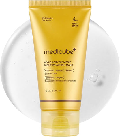 MEDICUBE - Kojic Acid Turmeric Night Wrapping Mask, 75ml