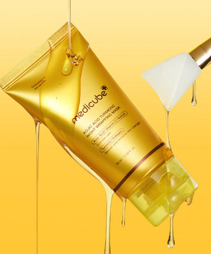 MEDICUBE - Kojic Acid Turmeric Night Wrapping Mask, 75ml