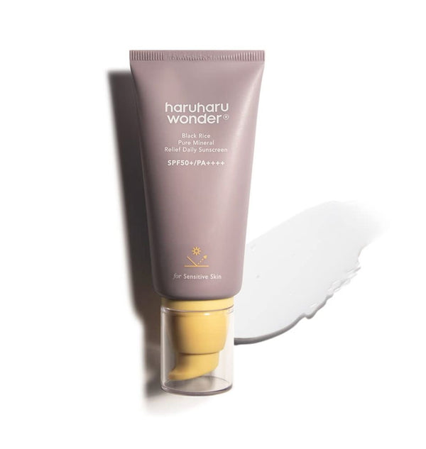 Haruharu Wonder – Crème solaire minérale pure au riz noir, effet apaisant quotidien, FPS 50+ PA++++ – 50 ml