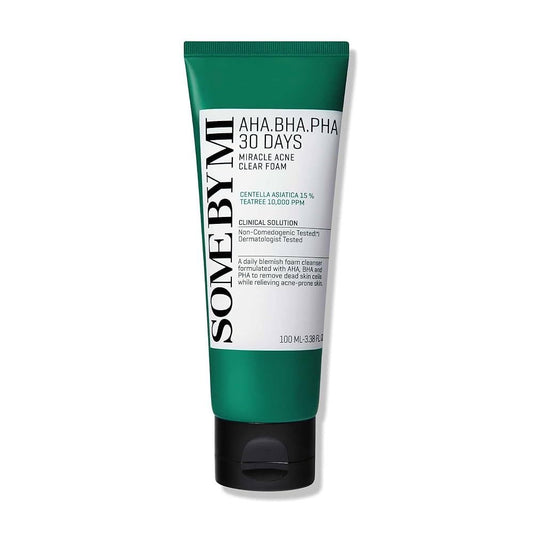 SOME by MI – Mousse nettoyante anti-acné miracle 30 jours AHA-BHA-PHA – 100 ml