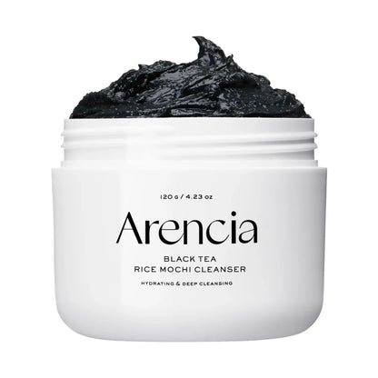 Arencia – Nettoyant mochi au riz et au thé noir, 120 g