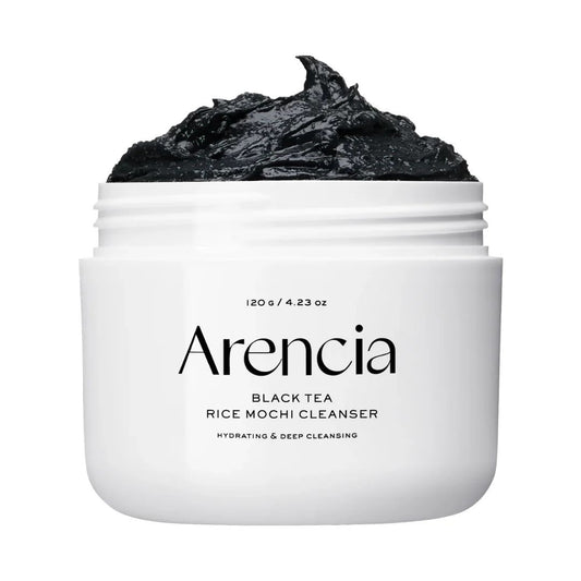 Arencia – Nettoyant mochi au riz et au thé noir, 120 g