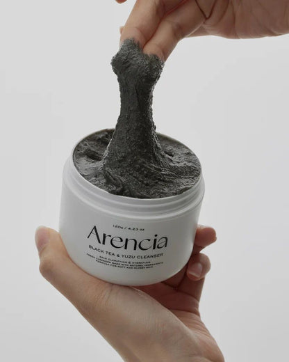 Arencia – Nettoyant mochi au riz et au thé noir, 120 g