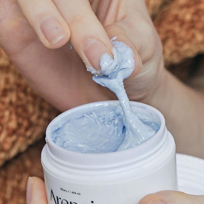 Arencia – Nettoyant mochi au riz et à l'hysope bleue fraîche, 120 g