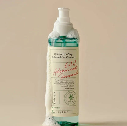 Axis-Y – Gel nettoyant équilibré en une étape au quinoa – 180 ml