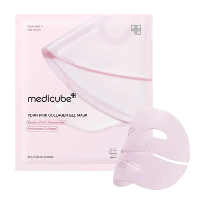 Medicube – Masque gel collagène rose PDRN – 28 g, 1 masque