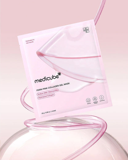 Medicube – Masque gel collagène rose PDRN – 28 g, 1 masque