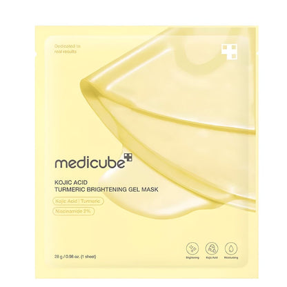 Medicube – Masque gel éclaircissant à l'acide kojique et au curcuma, 28 g