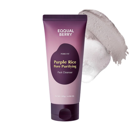 Eqqualberry – Masque nettoyant purifiant pour les pores au riz violet, 130 g