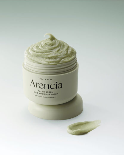 Arencia – Nettoyant mochi au riz vert frais, 120 g