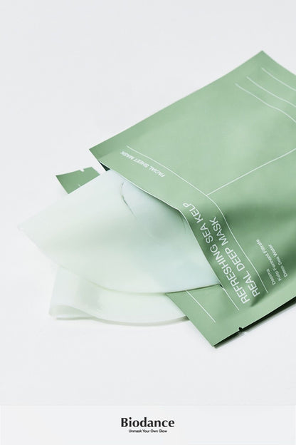 Biodance – Masque rafraîchissant aux algues marines Real Deep Mask 1 boîte (34 g x 4 unités)