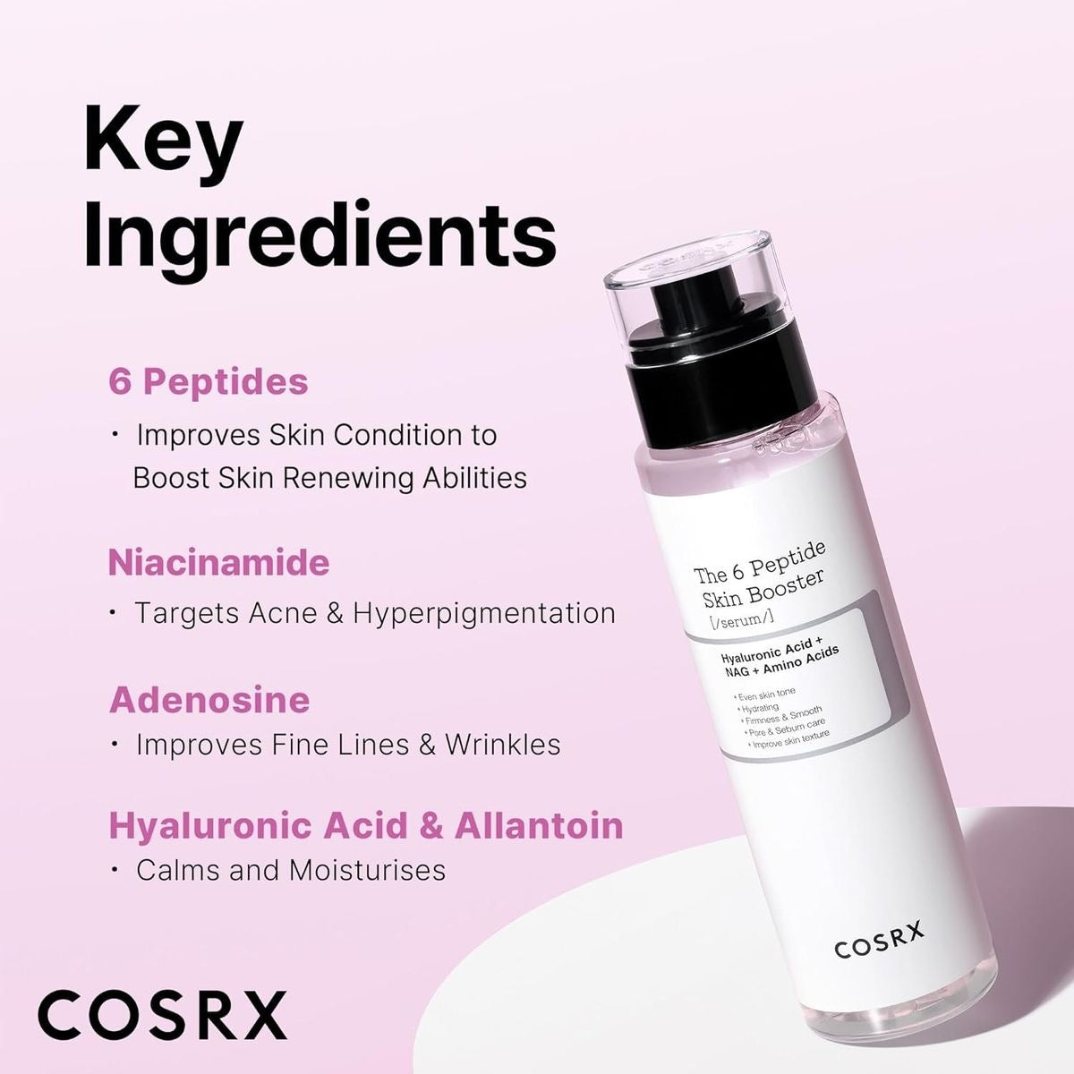 COSRX – Sérum booster de peau aux 6 peptides 150 ml