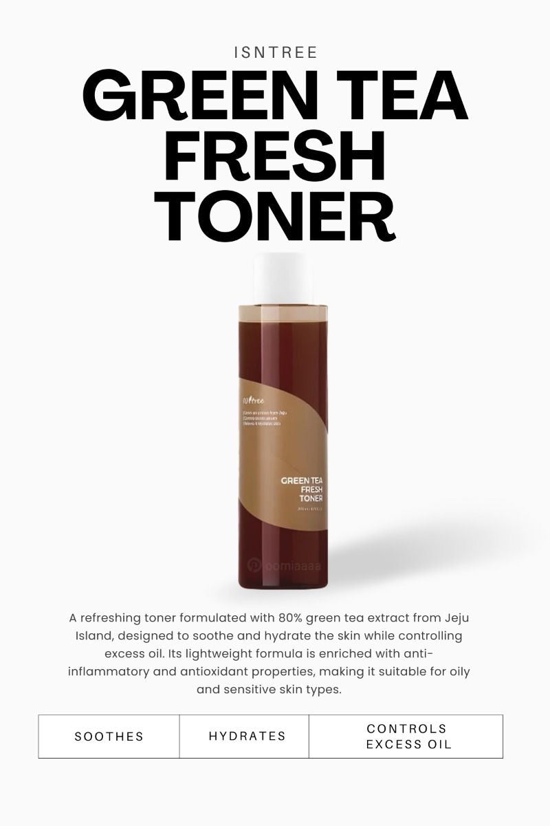 Isntree – Lotion tonique fraîche au thé vert, 200 ml