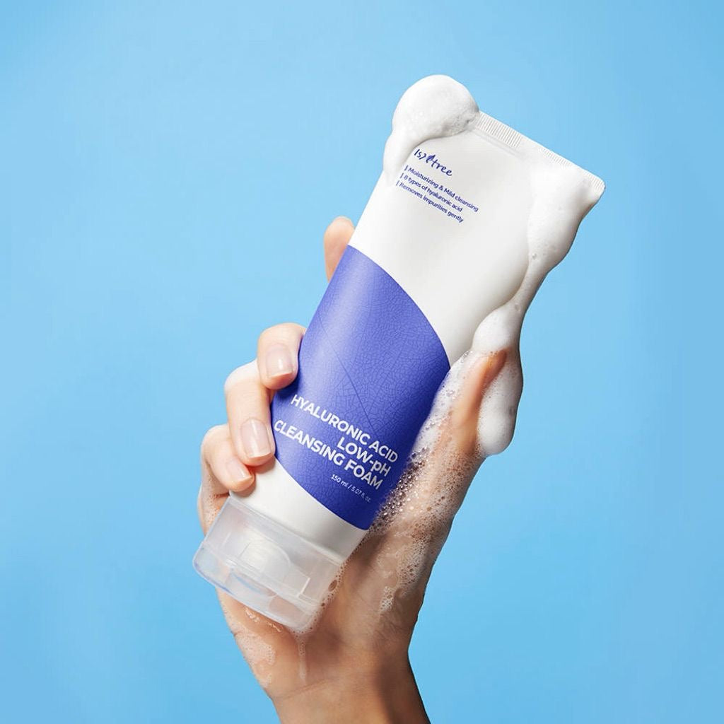 Isntree – Mousse nettoyante à l'acide hyaluronique et au pH faible, 150 ml