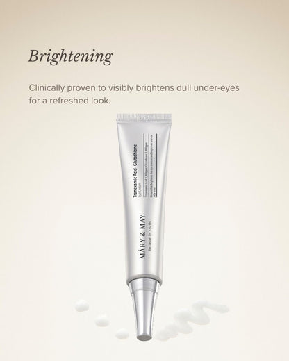 Mary&amp;May – Crème contour des yeux à l'acide tranexamique et au glutathion, 30 ml