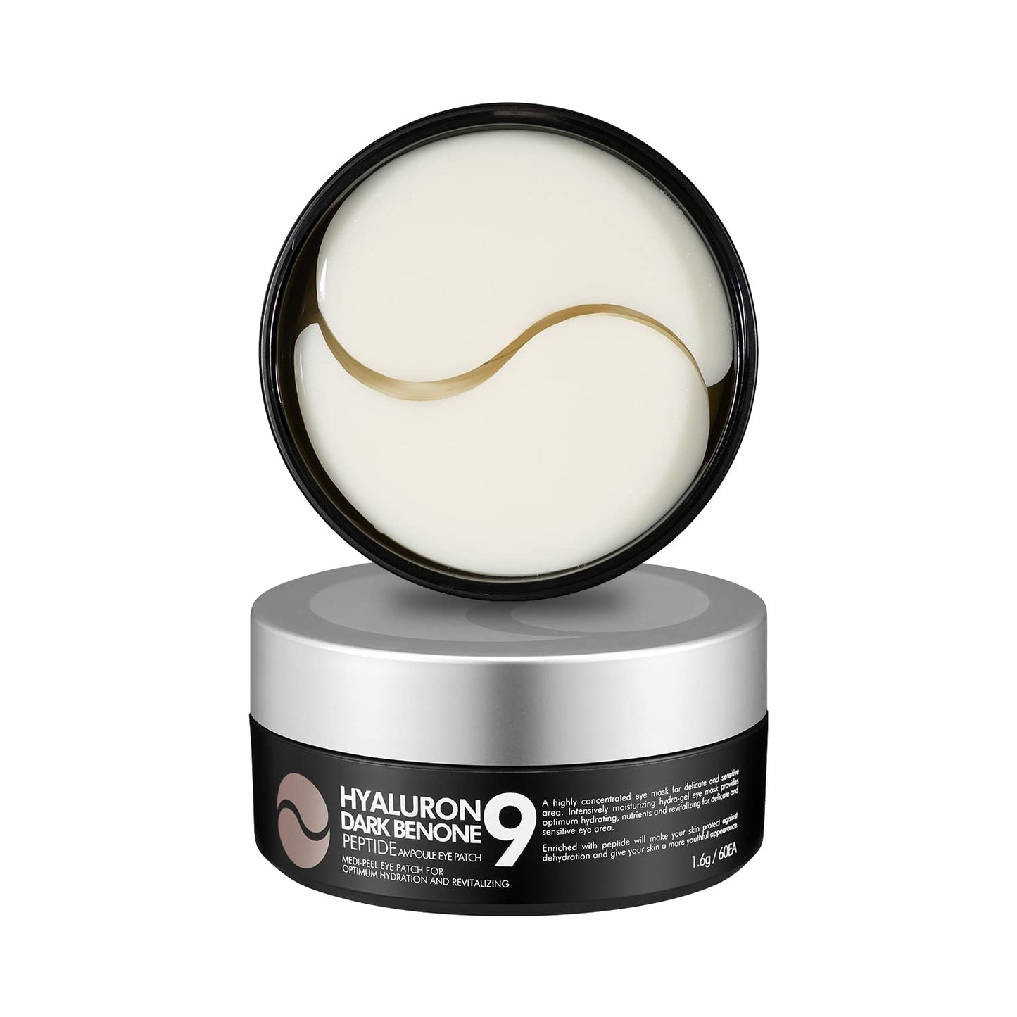 Medi-Peel, Hyaluron Dark Benone 9, Patchs pour les yeux à base d'ampoules peptidiques, 60 patchs