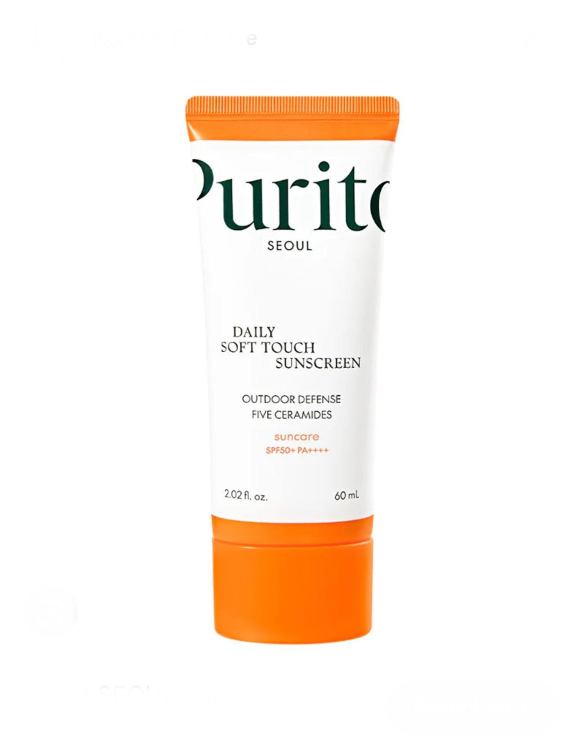 PURITO – Crème solaire quotidienne douce et agréable au toucher, 60 ml